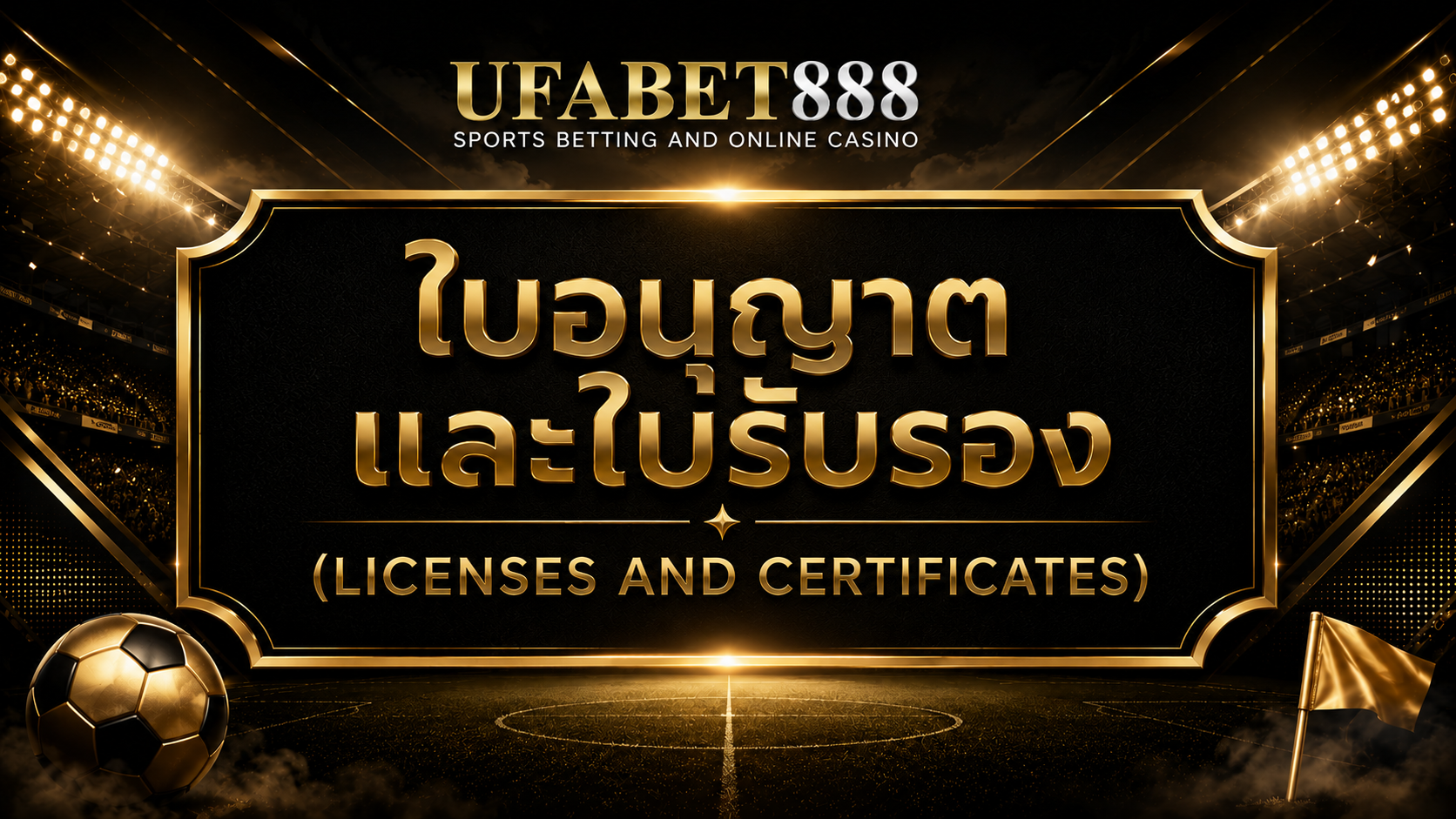 ใบอนุญาตและใบรับรอง UFABET888